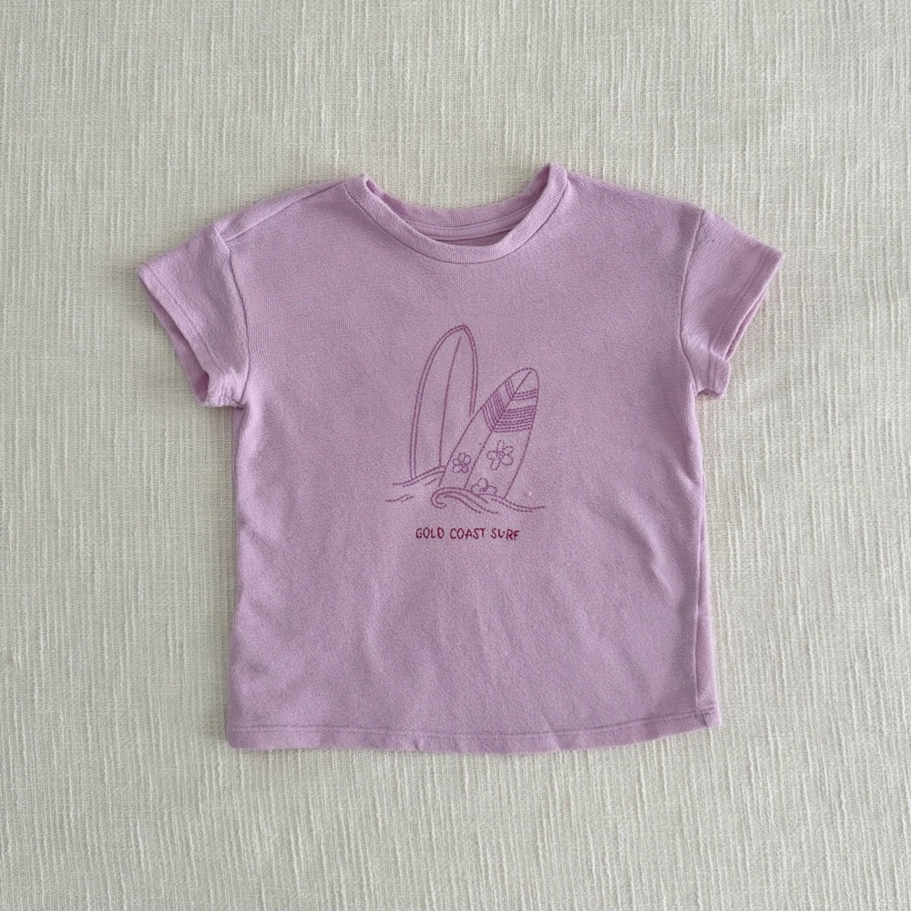 Cat & Jack Lilac Surfboard Graphic Tee